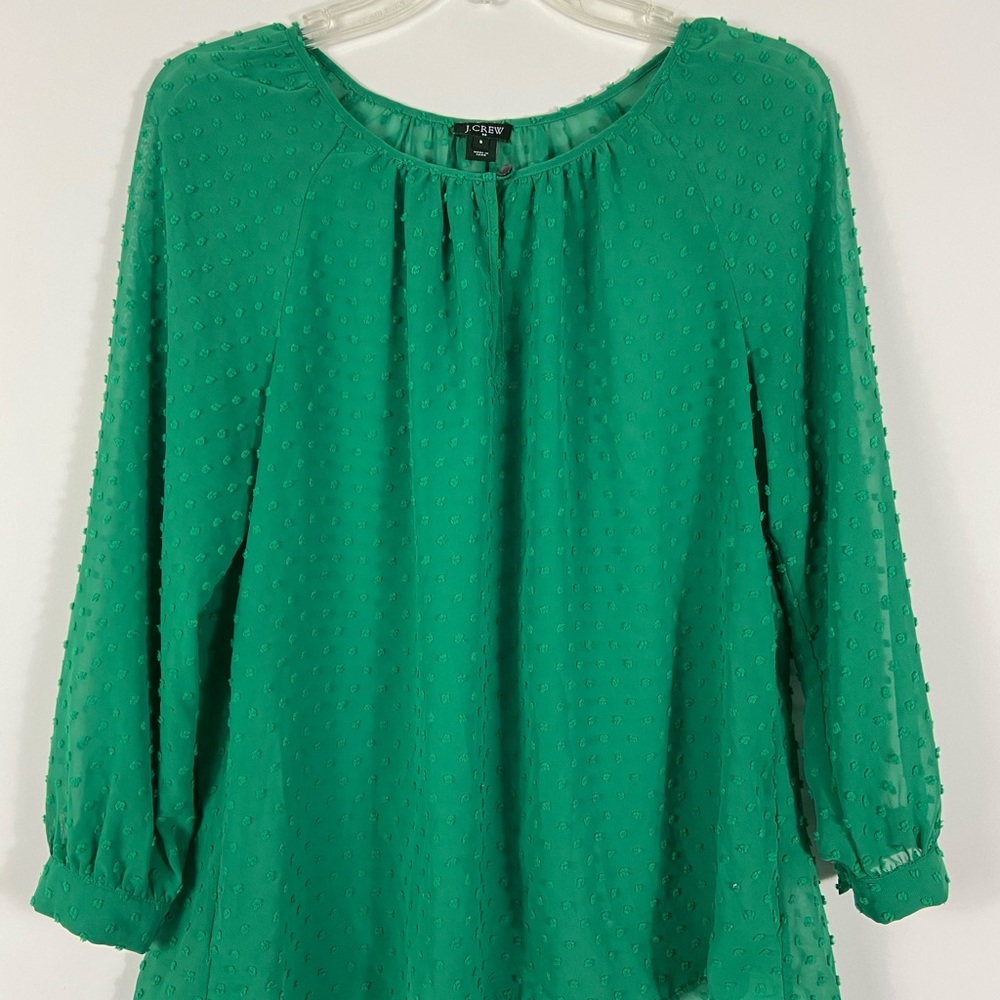 JCrew Green Long Sleeve Shirt Small St Patrick’s